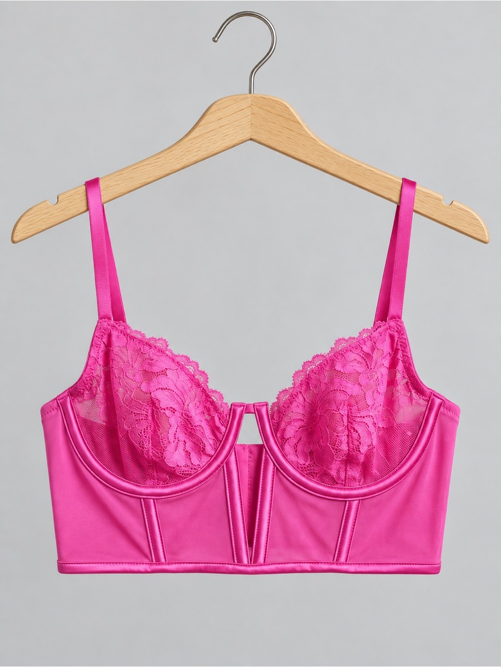 🍒3/33$ Auden Vibrant Pink Lace Lingerie